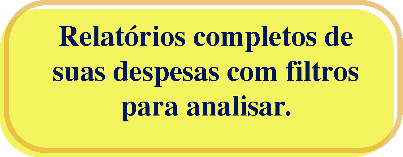 Relatórios completos das suas despesas com filtros para analisar